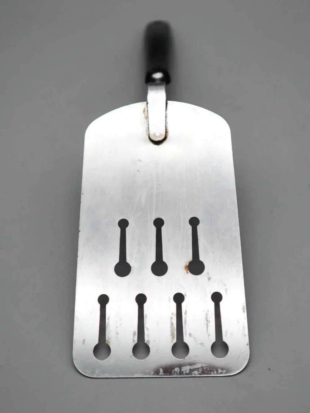 Vintage Ekco Chromium Plated Spatula Turner Keyhole Slots 11